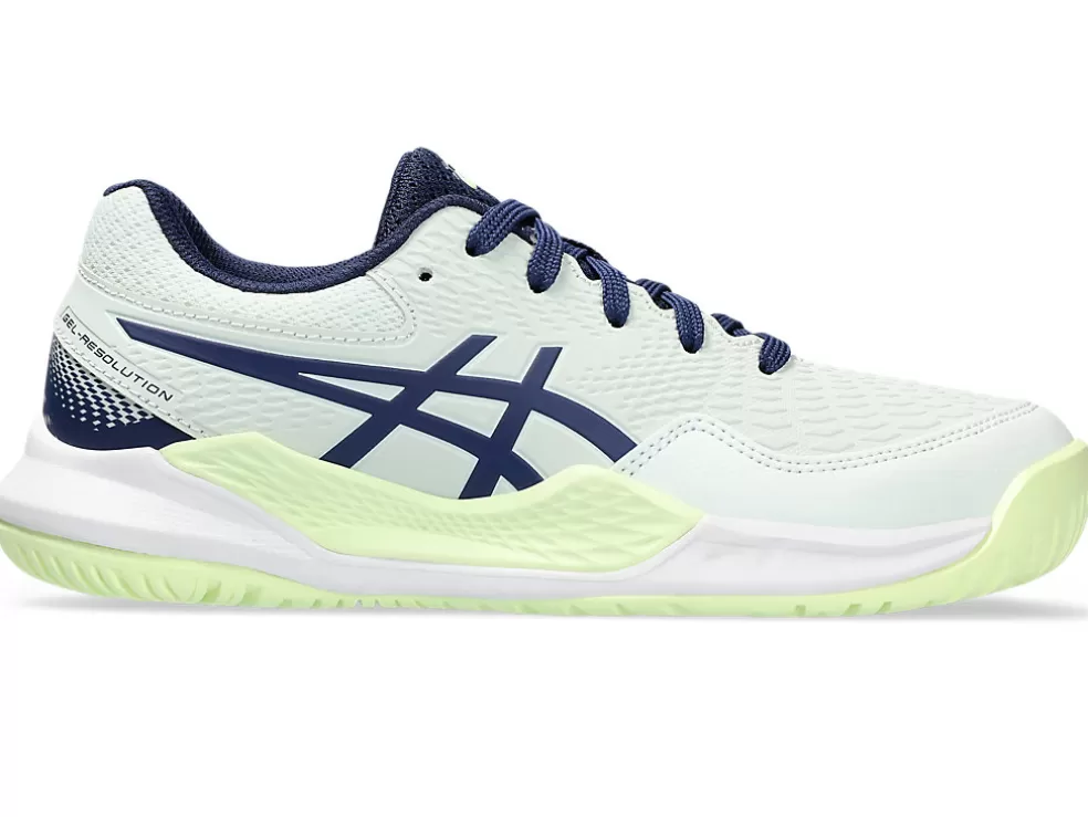 Flash Sale ASICS GEL-RESOLUTION 9 GRADE SCHOOL Pale Mint/Blue Expanse