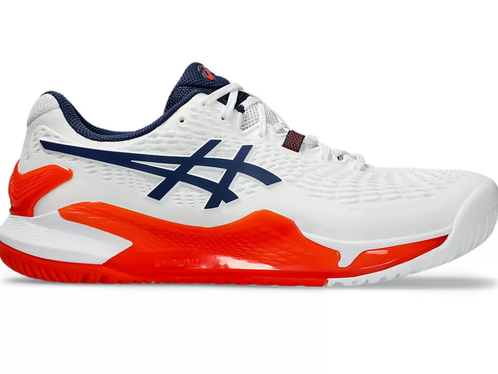 Cheap ASICS GEL-RESOLUTION 9 WIDE White/Blue Expanse