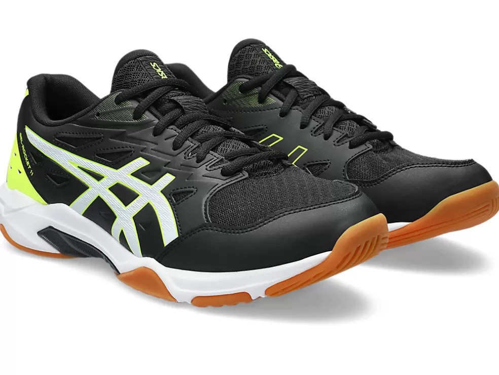 Outlet ASICS GEL-ROCKET 11 WIDE Black/White