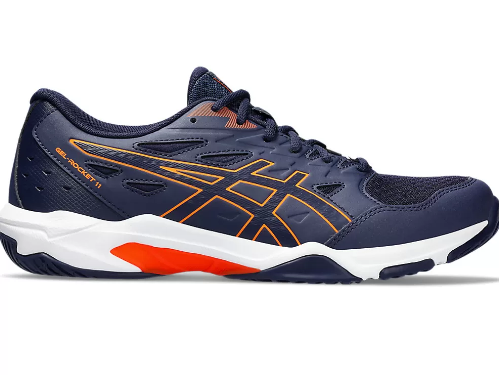 Outlet ASICS GEL-ROCKET 11 WIDE Peacoat/Shocking Orange