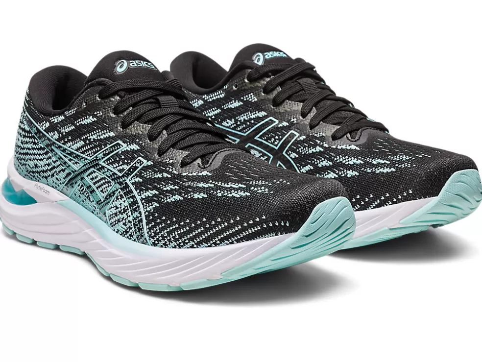 Outlet ASICS GEL-STRATUS 3 KNIT Black/Clear Blue