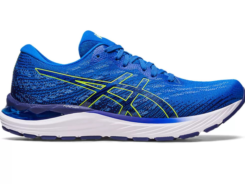 Cheap ASICS GEL-STRATUS 3 KNIT Electric Blue/Safety Yellow