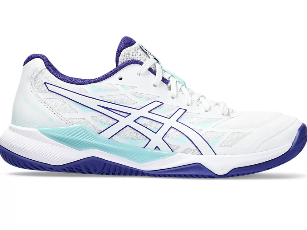 New ASICS GEL-TACTIC 12 White/Eggplant