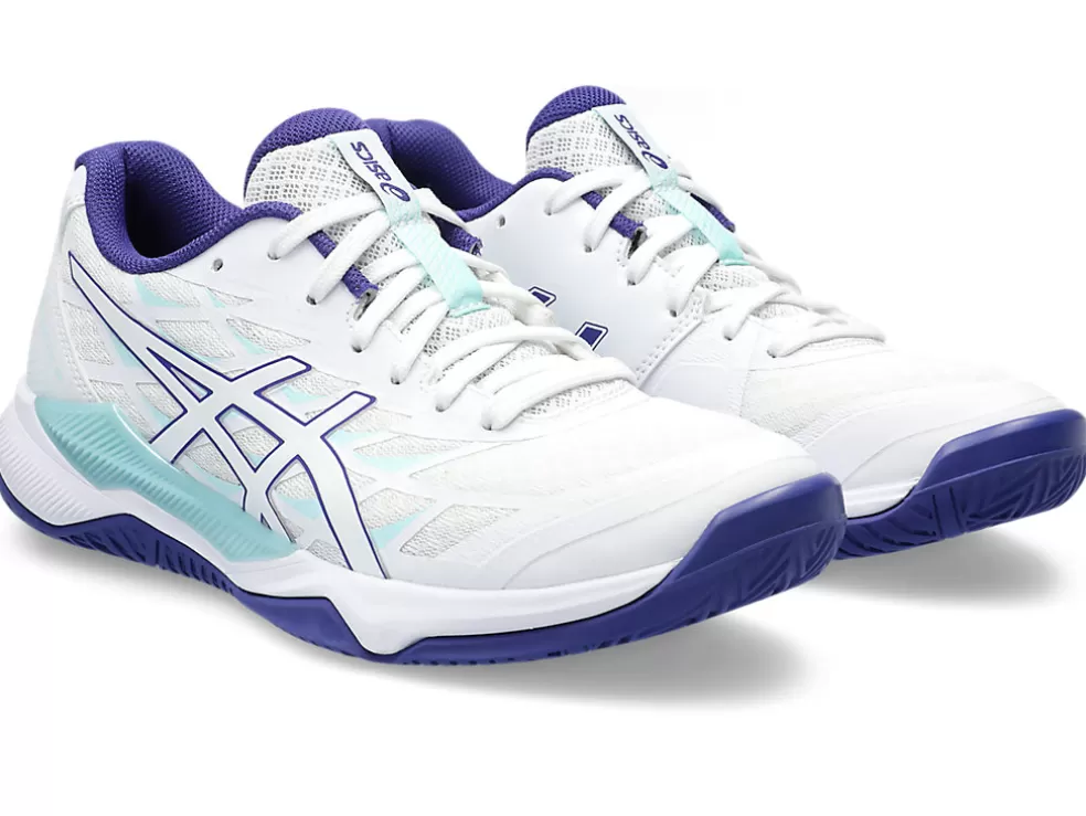 New ASICS GEL-TACTIC 12 White/Eggplant