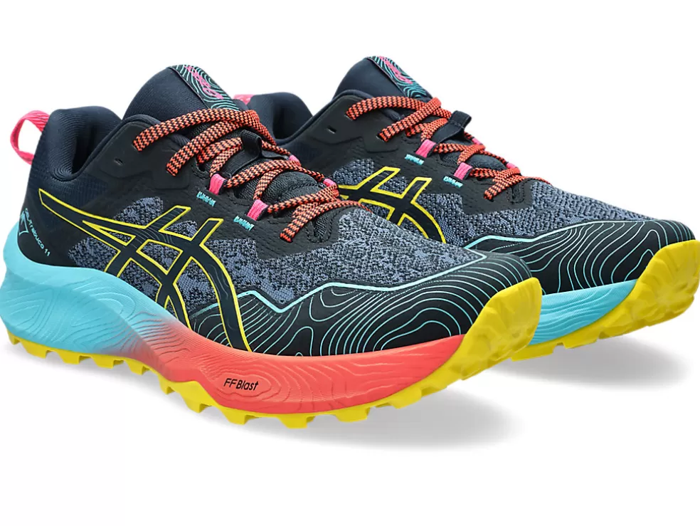 Discount ASICS GEL-TRABUCO 11 French Blue/Vibrant Yellow