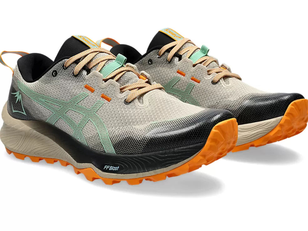 Cheap ASICS GEL-TRABUCO 12 Feather Grey/Dark Mint