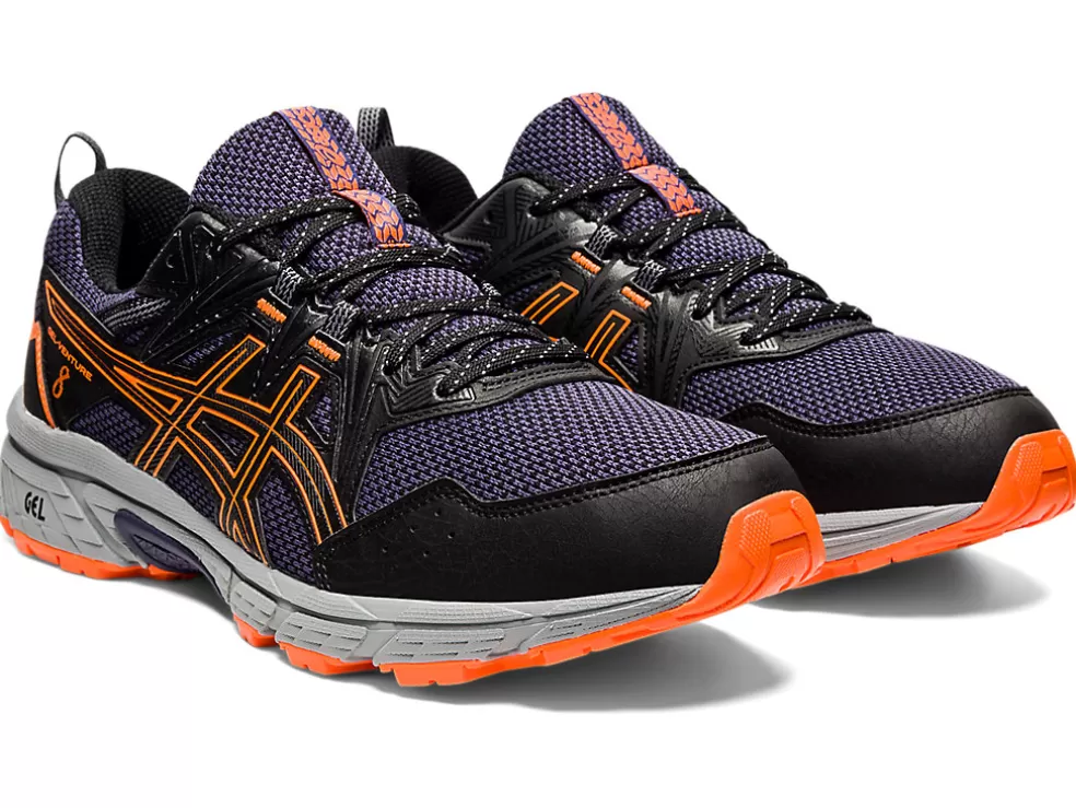 New ASICS GEL-VENTURE 8 Black/Shocking Orange