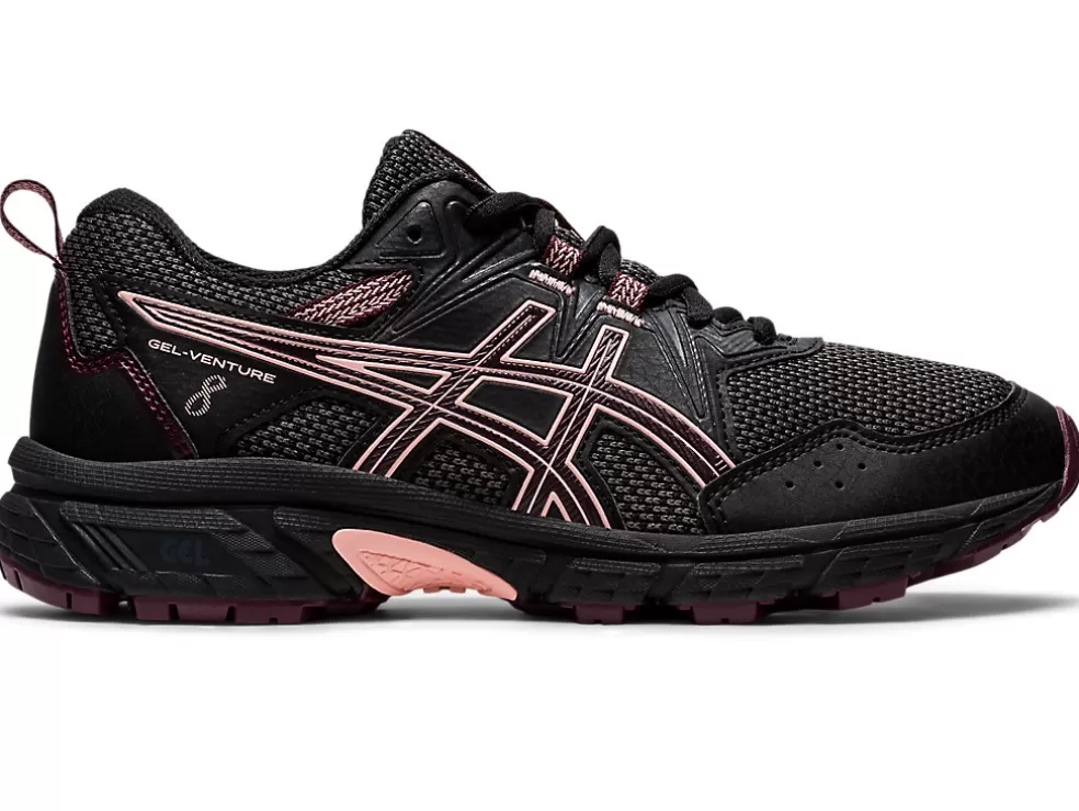 Clearance ASICS GEL-VENTURE 8 GRADE SCHOOL Black/Deep Mars