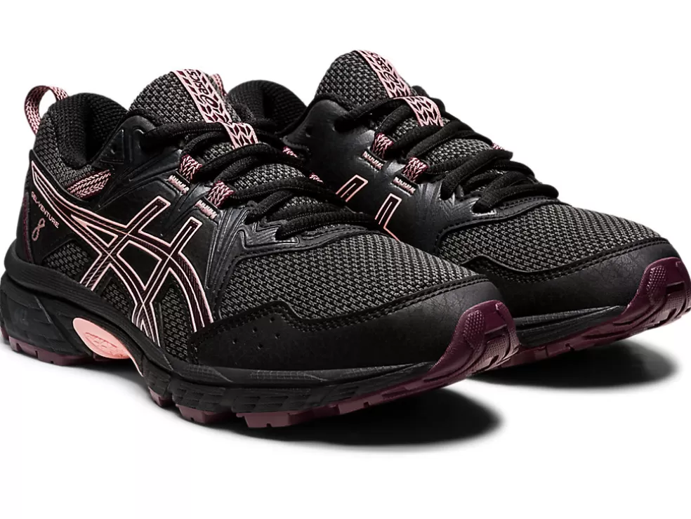 Clearance ASICS GEL-VENTURE 8 GRADE SCHOOL Black/Deep Mars