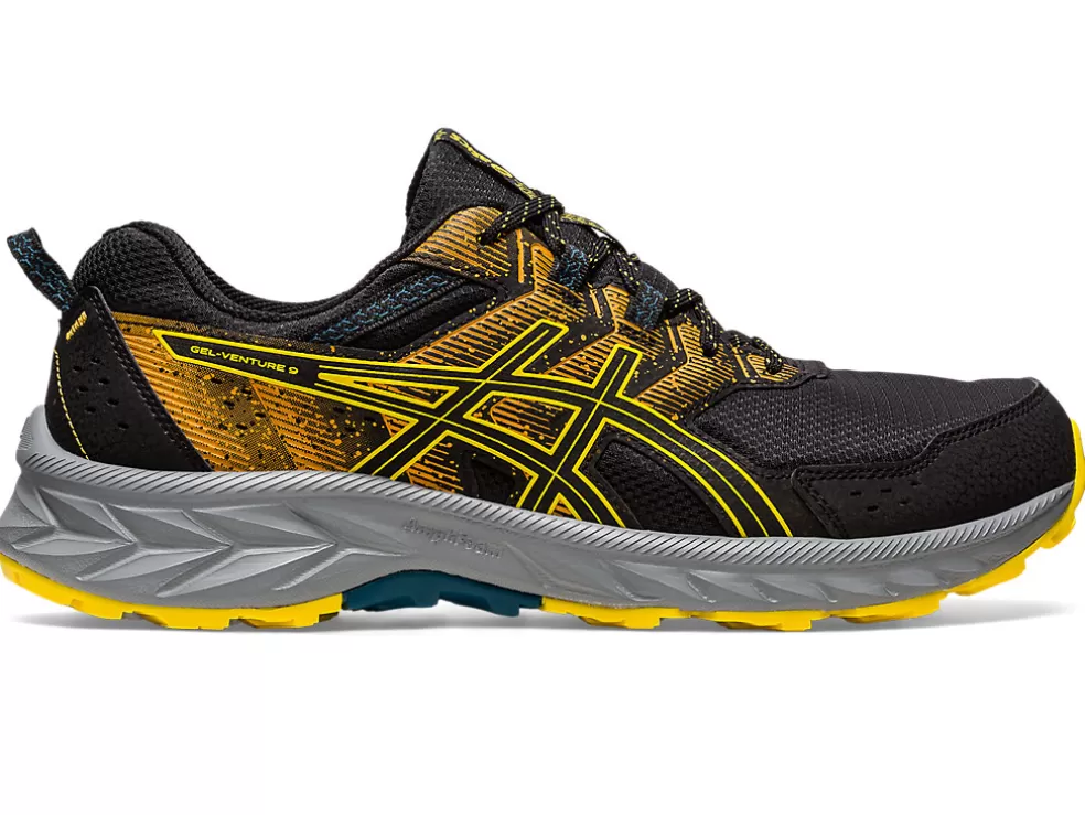 Cheap ASICS GEL-VENTURE 9 Black/Golden Yellow