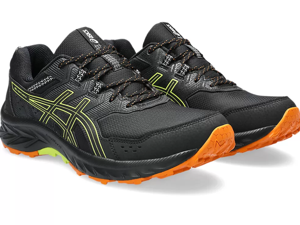 Clearance ASICS GEL-VENTURE 9 Black/Neon Lime