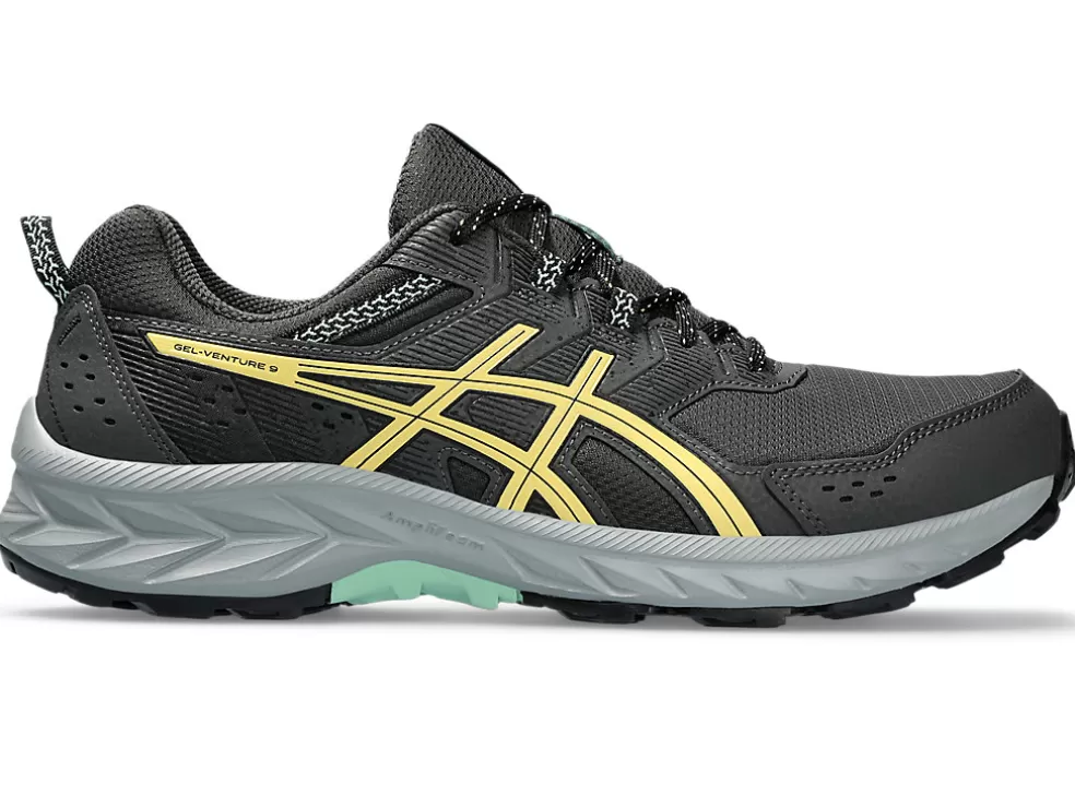 Hot ASICS GEL-VENTURE 9 EXTRA WIDE Graphite Grey/Faded Yellow