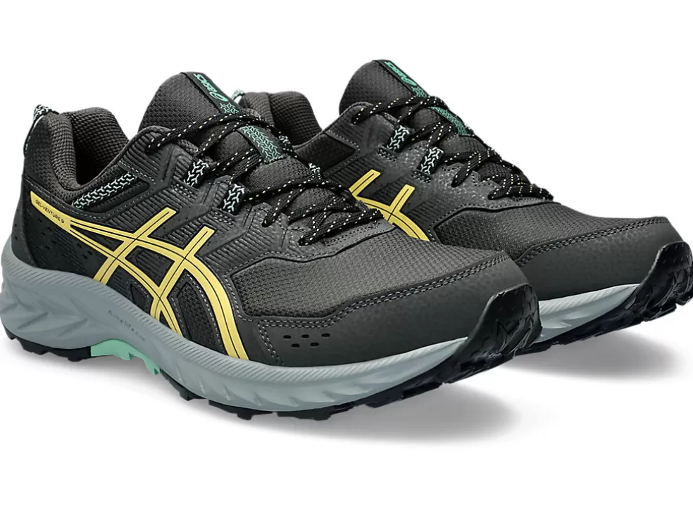 Hot ASICS GEL-VENTURE 9 EXTRA WIDE Graphite Grey/Faded Yellow