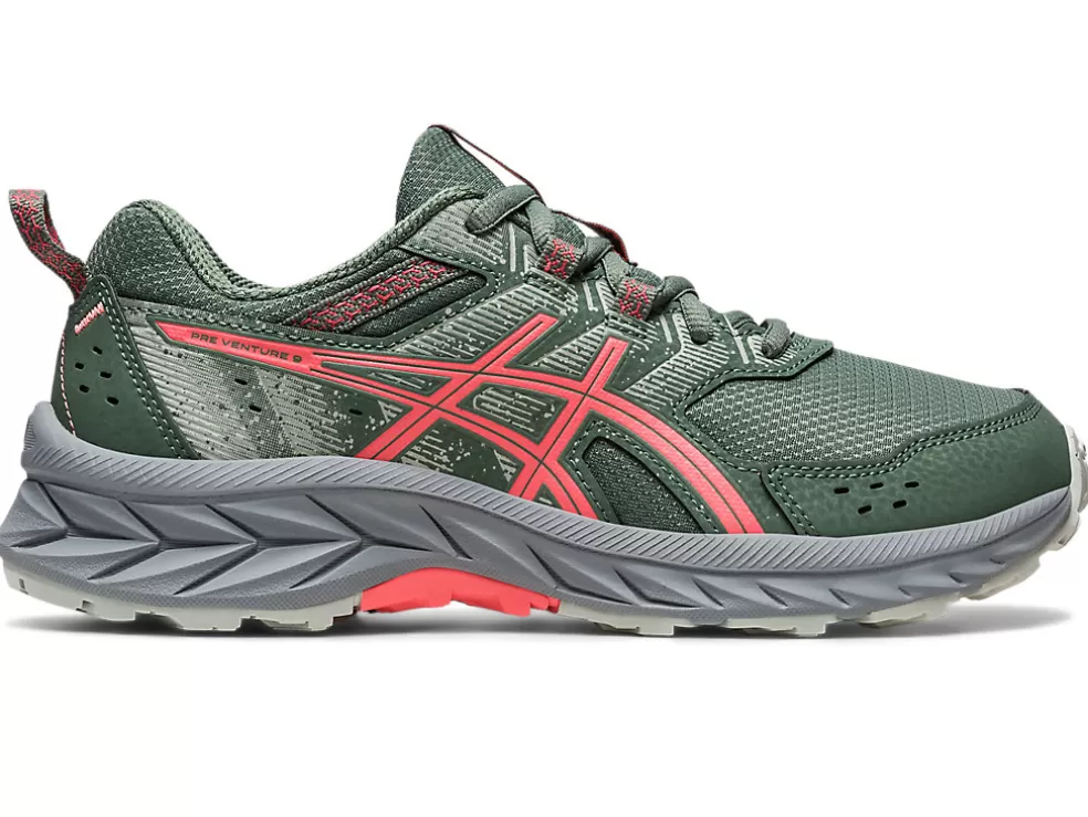 Sale ASICS GEL-VENTURE 9 GRADE SCHOOL Ivy/Papaya