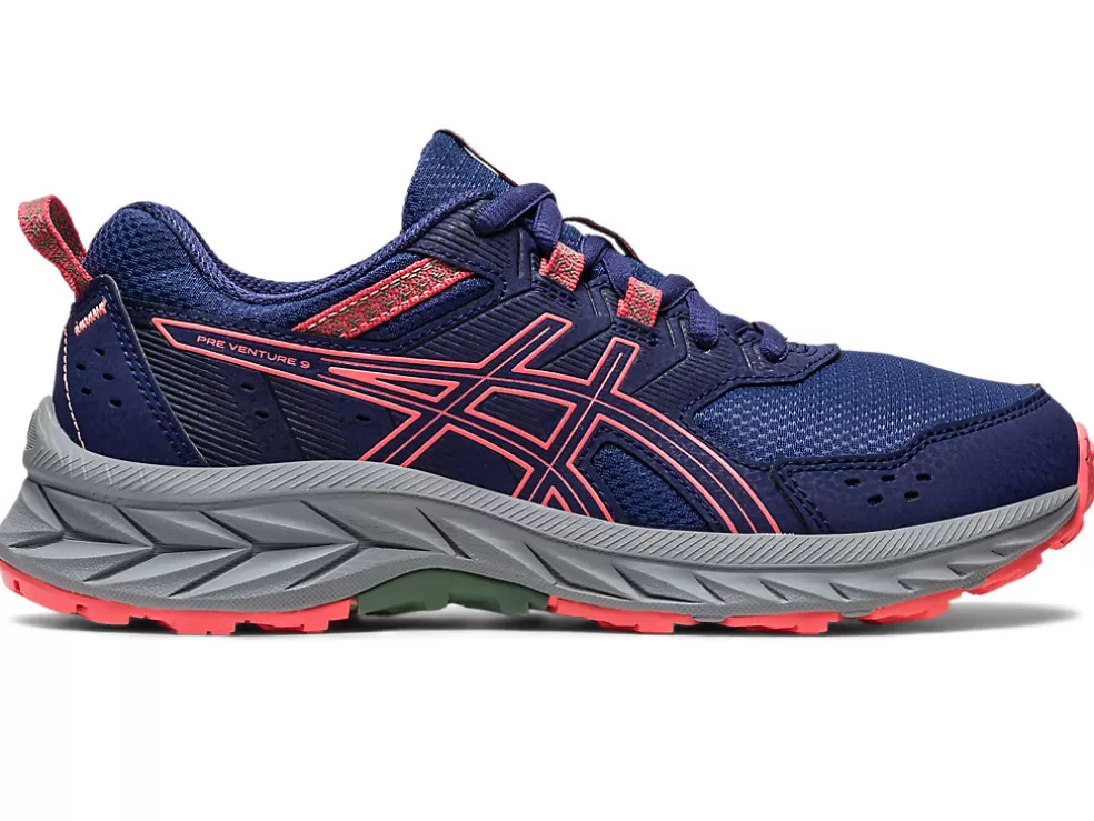 Best ASICS GEL-VENTURE 9 GRADE SCHOOL Indigo Blue/Papaya