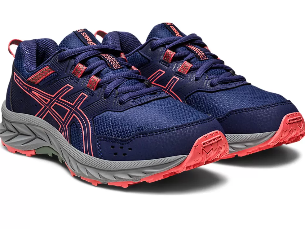 Best ASICS GEL-VENTURE 9 GRADE SCHOOL Indigo Blue/Papaya