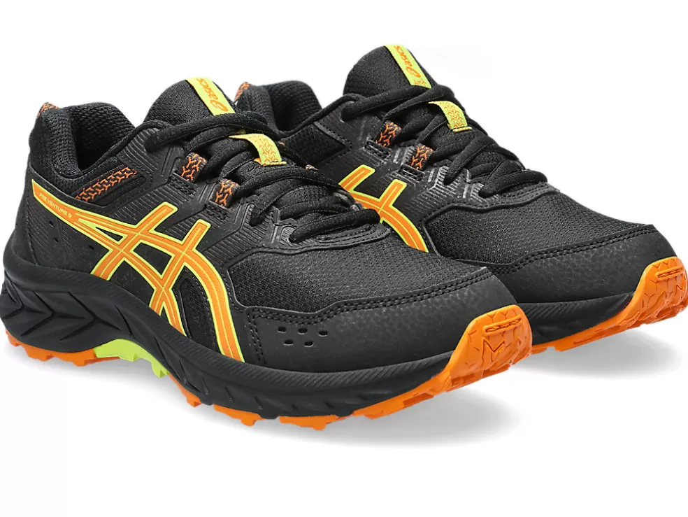 Flash Sale ASICS GEL-VENTURE 9 GRADE SCHOOL Black/Bright Orange