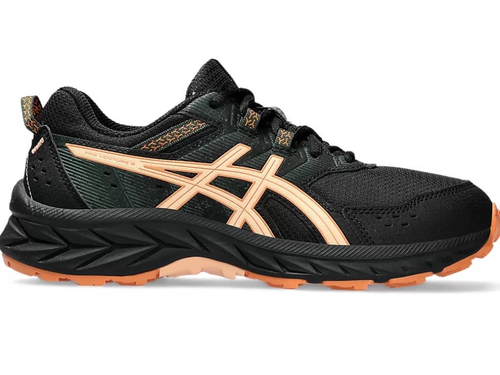 Best ASICS GEL-VENTURE 9 GRADE SCHOOL Black/Apricot Crush