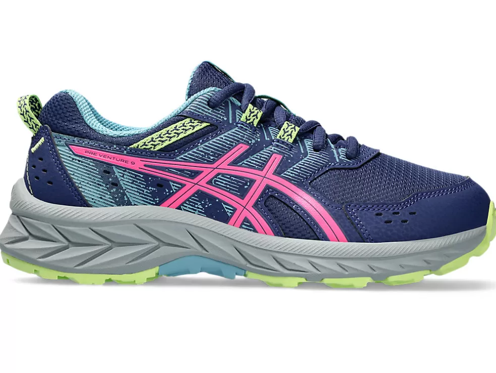 New ASICS GEL-VENTURE 9 GRADE SCHOOL Deep Ocean/Hot Pink