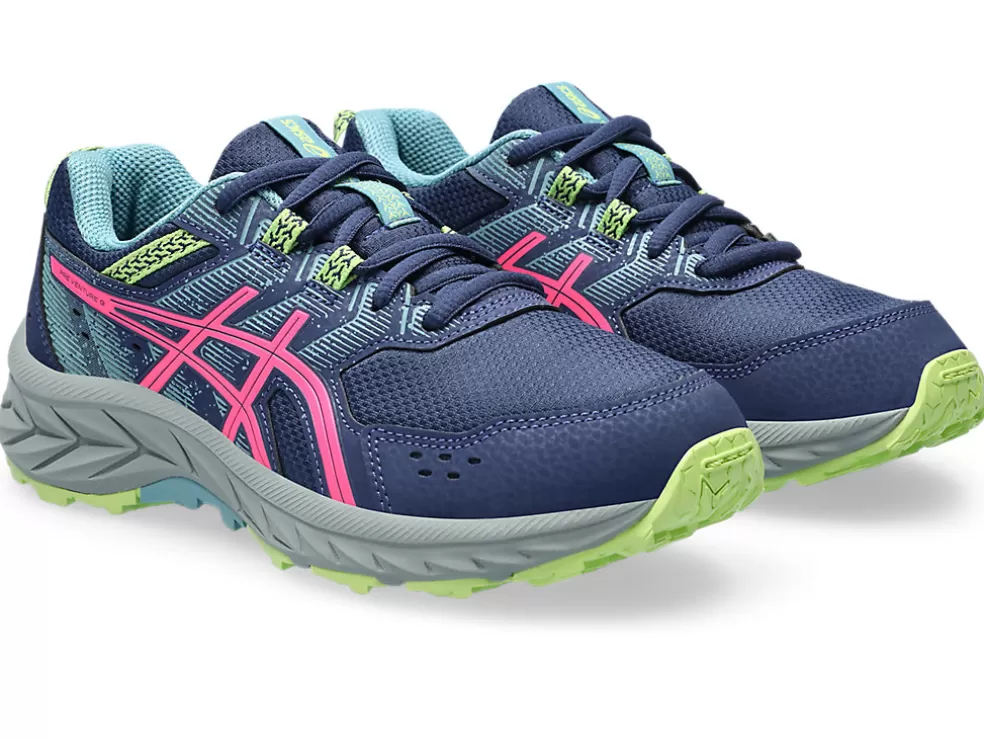 New ASICS GEL-VENTURE 9 GRADE SCHOOL Deep Ocean/Hot Pink