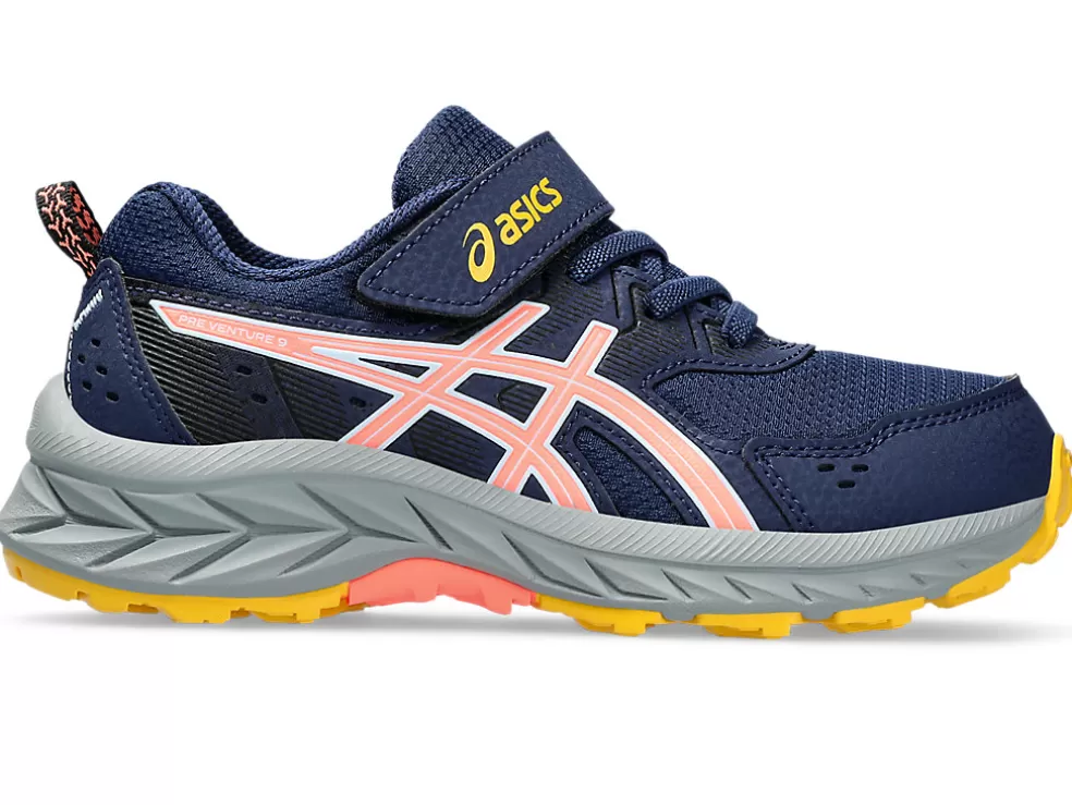 Discount ASICS GEL-VENTURE 9 PRE-SCHOOL Blue Expanse/Sun Coral