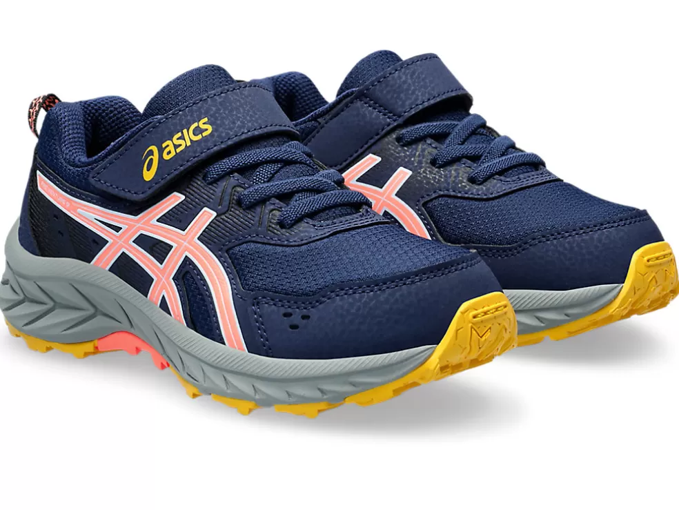 Discount ASICS GEL-VENTURE 9 PRE-SCHOOL Blue Expanse/Sun Coral