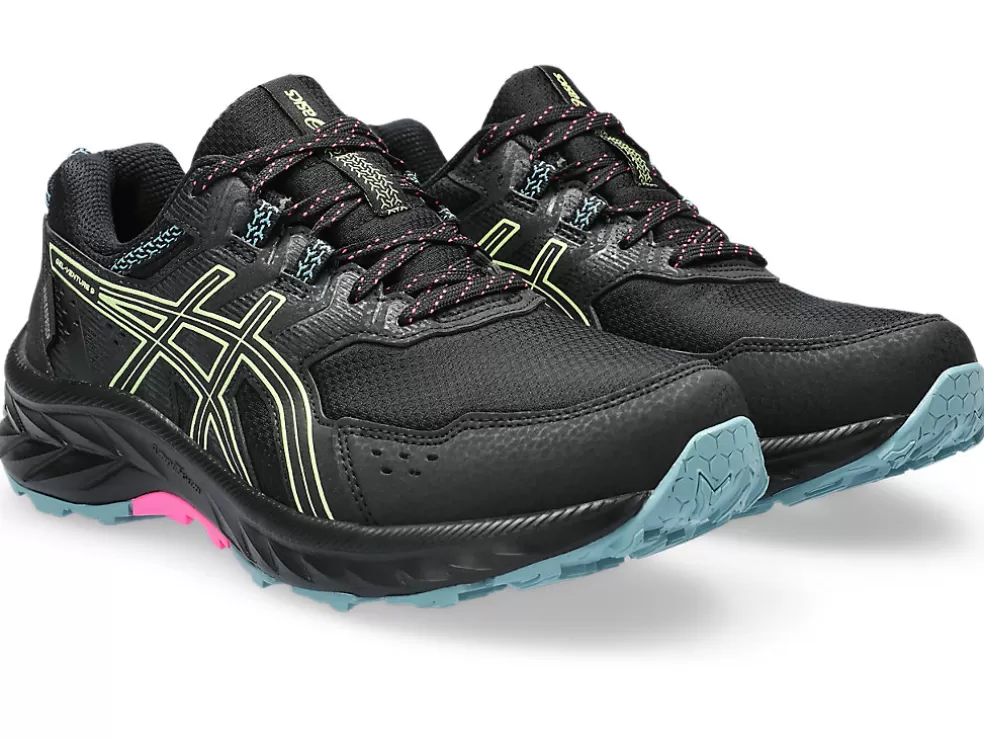 Cheap ASICS GEL-VENTURE 9 WATERPROOF Black/Lime Green