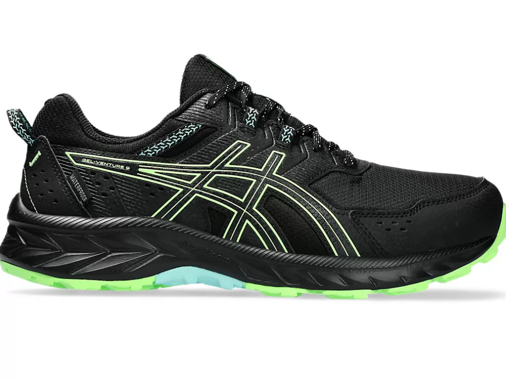 Cheap ASICS GEL-VENTURE 9 WATERPROOF Black/Illuminate Green