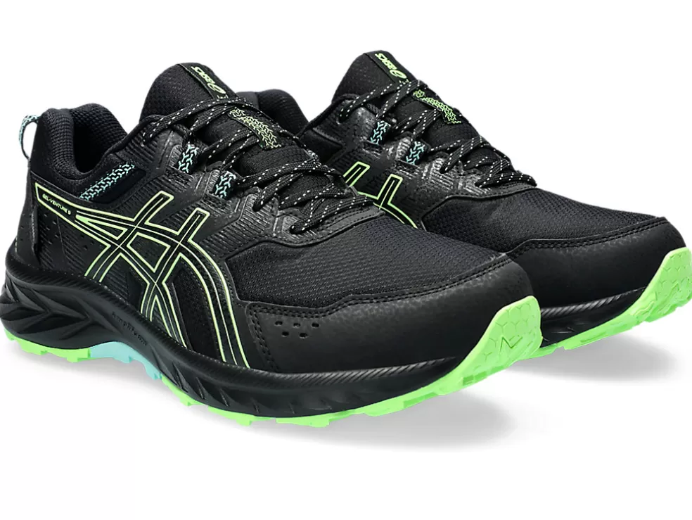 Cheap ASICS GEL-VENTURE 9 WATERPROOF Black/Illuminate Green