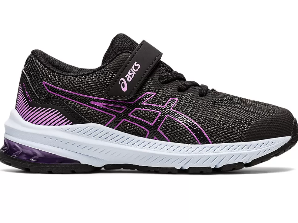 Clearance ASICS GT-1000 11 PRE-SCHOOL Graphite Grey/Orchid