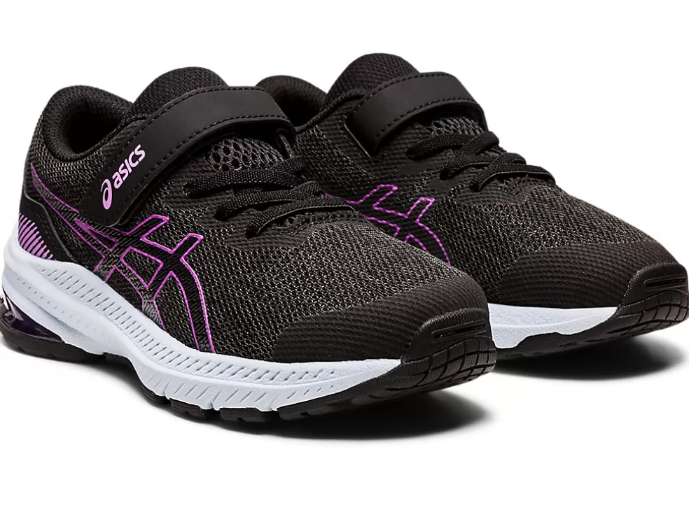 Clearance ASICS GT-1000 11 PRE-SCHOOL Graphite Grey/Orchid