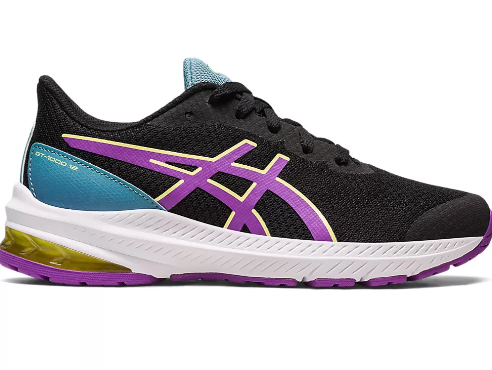 Cheap ASICS GT-1000 12 GRADE SCHOOL Black/Cyber Grape