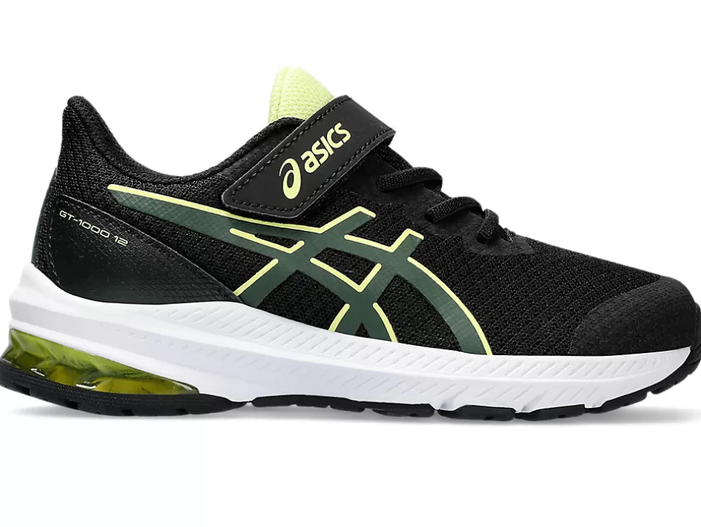 New ASICS GT-1000 12 PRE-SCHOOL Black/Rain Forest