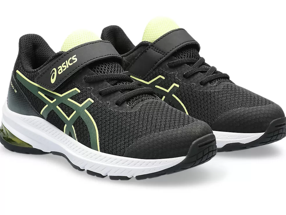 New ASICS GT-1000 12 PRE-SCHOOL Black/Rain Forest