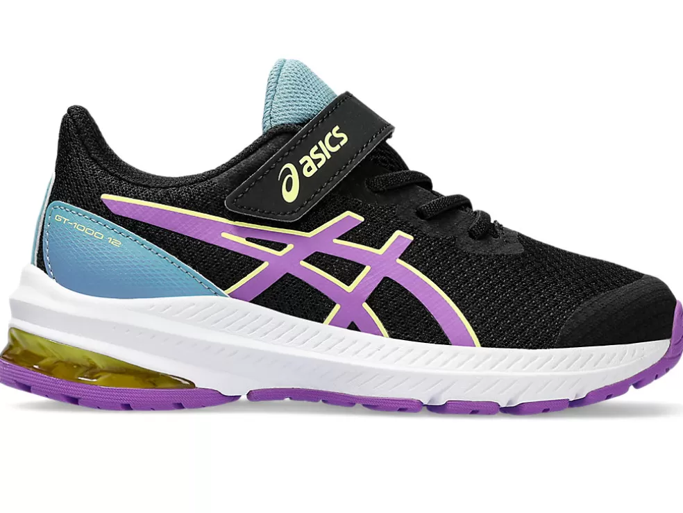 Best ASICS GT-1000 12 PRE-SCHOOL Black/Cyber Grape