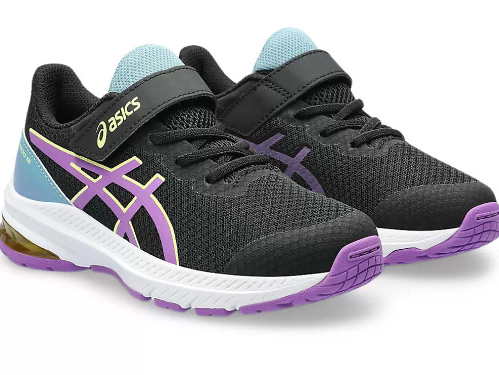 Best ASICS GT-1000 12 PRE-SCHOOL Black/Cyber Grape