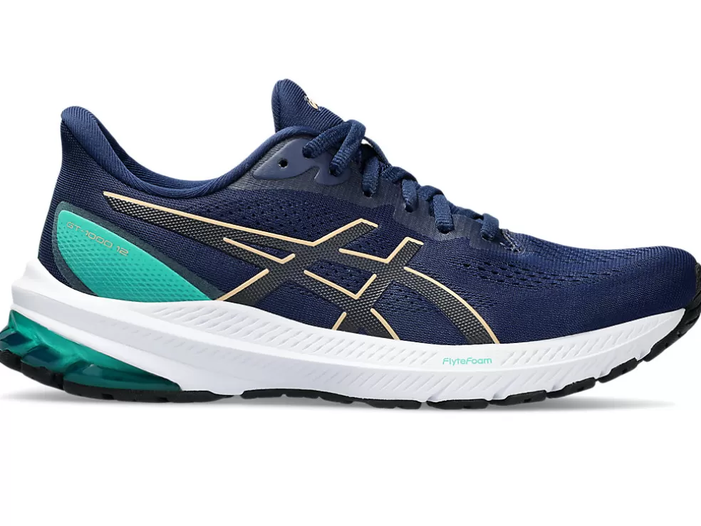 Discount ASICS GT-1000 12 WIDE Blue Expanse/Champagne