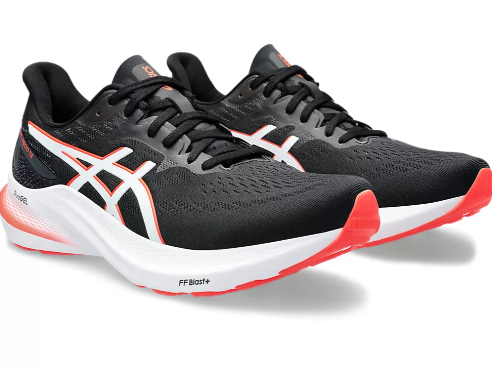 Clearance ASICS GT-2000 12 Black/Sunrise Red