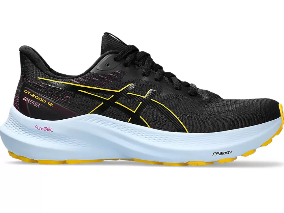 Online ASICS GT-2000 12 GTX Black/Saffron