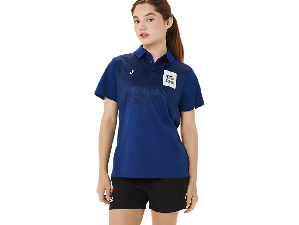 New ASICS HEX GRADIENT POLO WCH Dark Blue (Pantone 281 C)