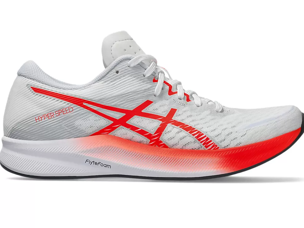 Cheap ASICS HYPER SPEED 3 White/Sunrise Red