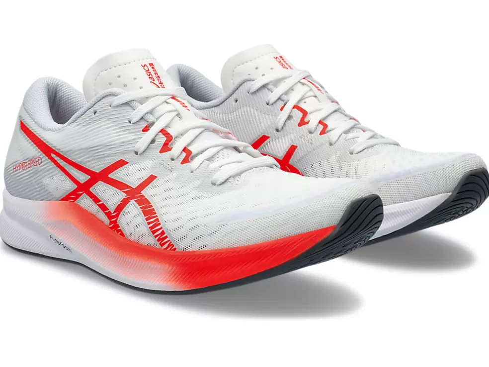 Cheap ASICS HYPER SPEED 3 White/Sunrise Red