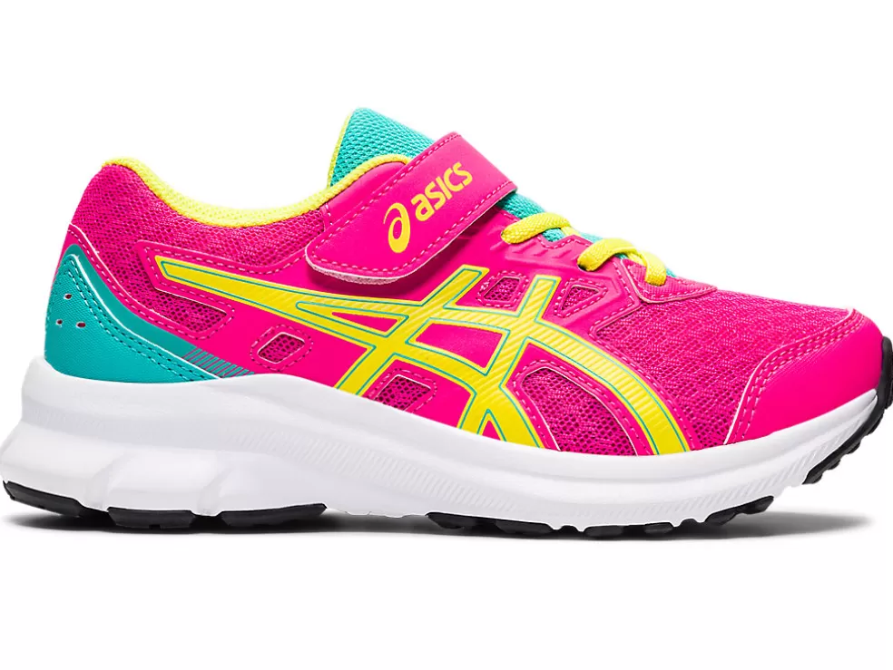 New ASICS JOLT 3 PRE-SCHOOL Pink Glo/Sour Yuzu