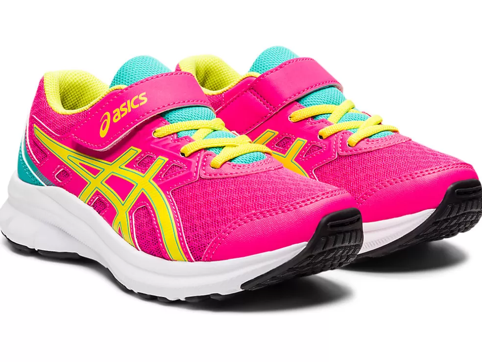 New ASICS JOLT 3 PRE-SCHOOL Pink Glo/Sour Yuzu