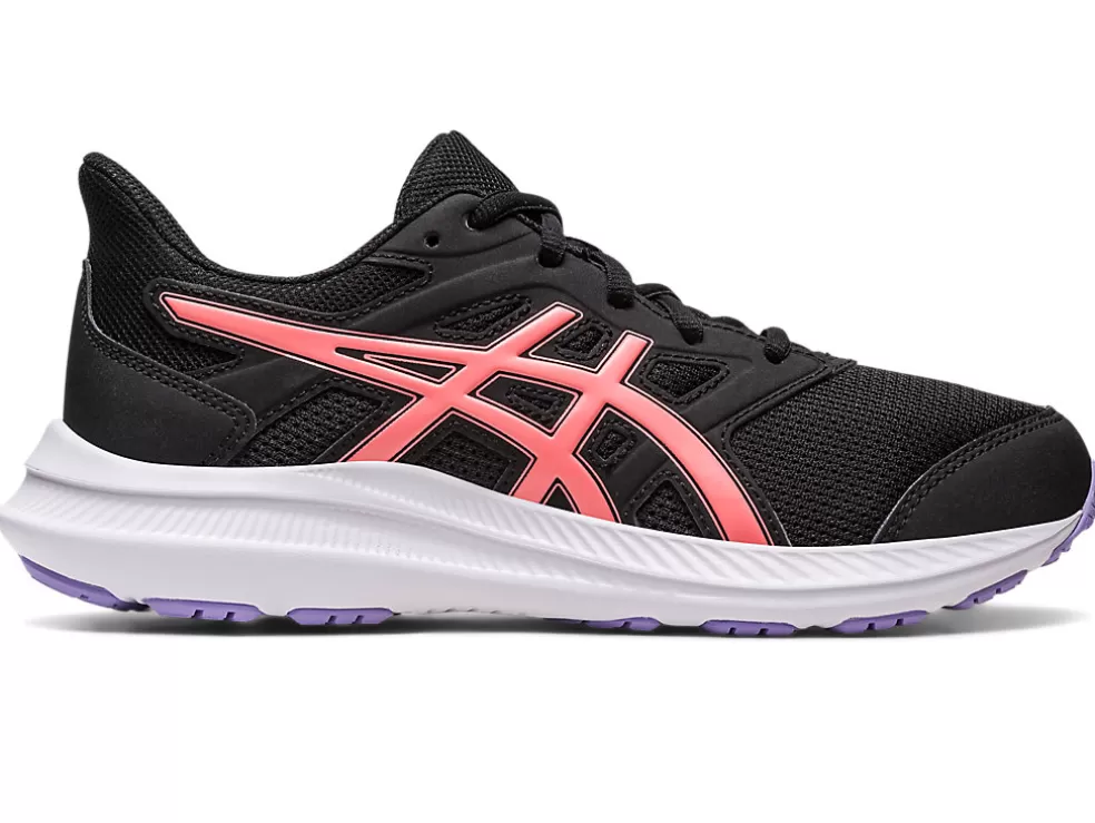 New ASICS JOLT 4 GRADE SCHOOL Black/Papaya