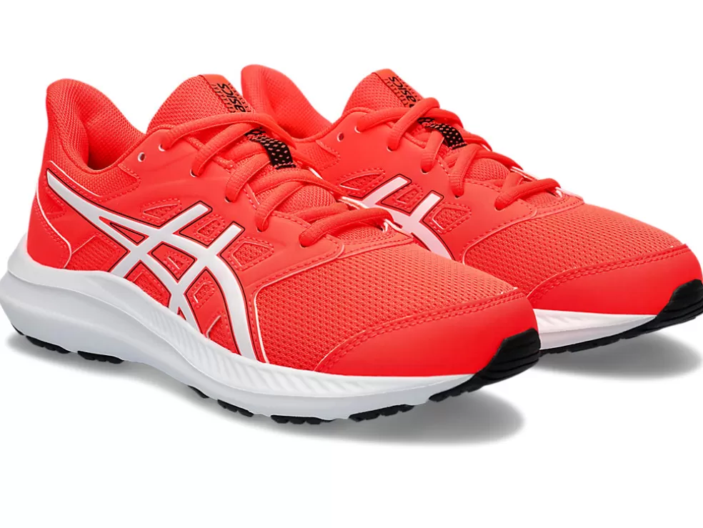 New ASICS JOLT 4 GRADE SCHOOL Sunrise Red/White