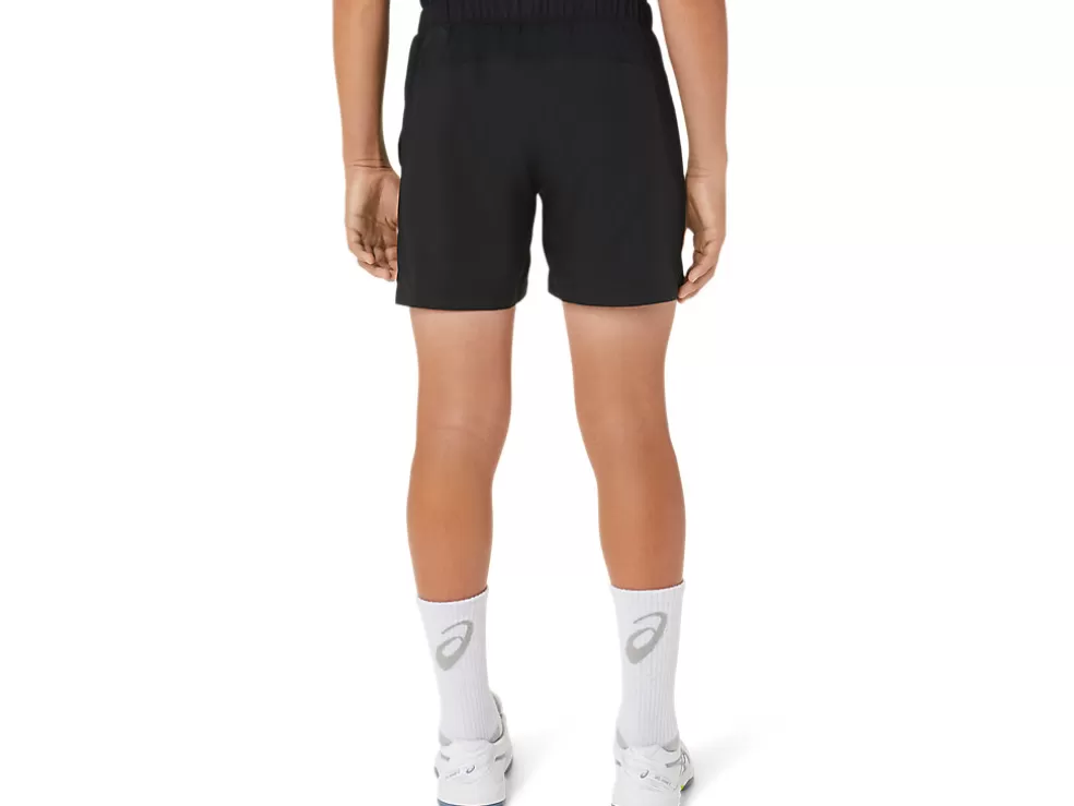 New ASICS KIDS; TENNIS SHORT Performance Black