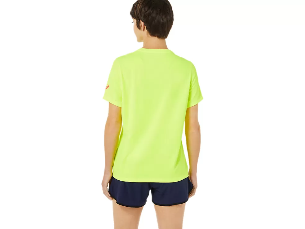 Store ASICS LAM READY-SET II SHORT SLEEVE Safety Yellow