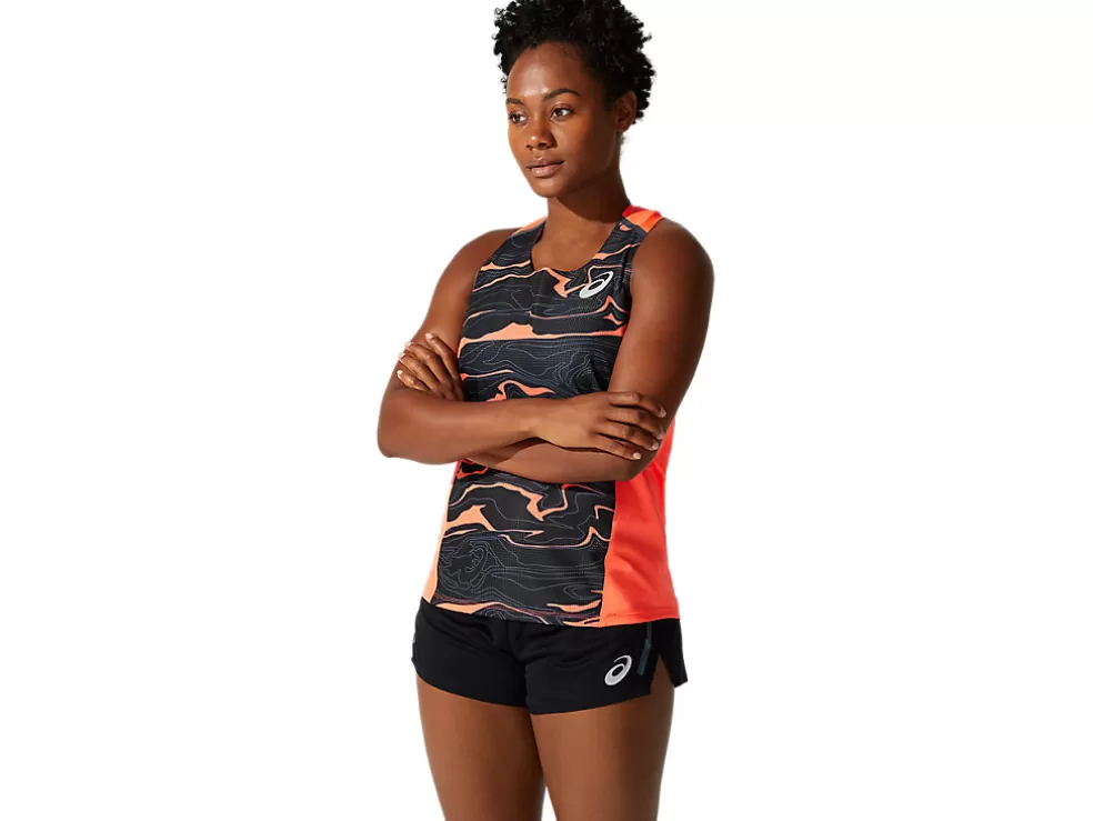 Flash Sale ASICS LIGHT MESH SINGLET Flash Coral