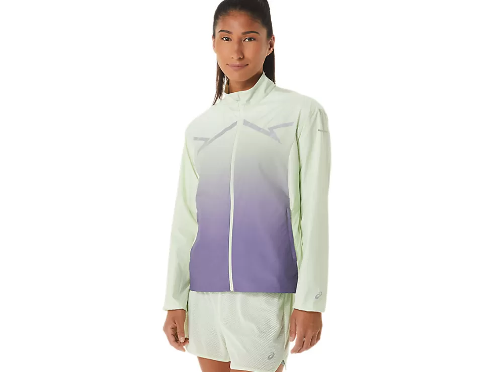 Store ASICS LITE-SHOW JACKET Whisper Green/Dusty Purple